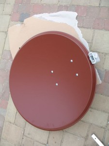 Antena widok od przodu